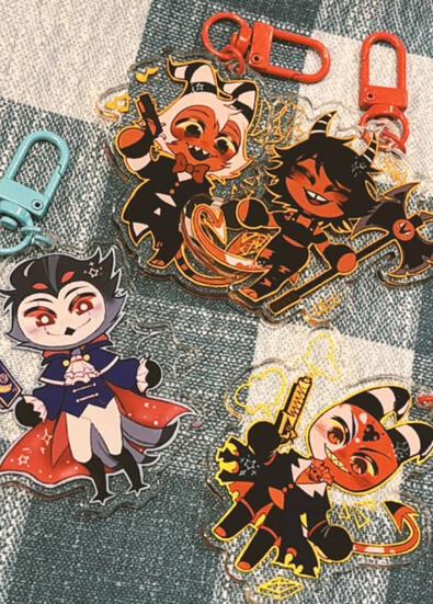 Helluva Boss Keychains Helluva Boss Keychains