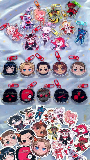 Keychains and Stickers Keychains and Stickers